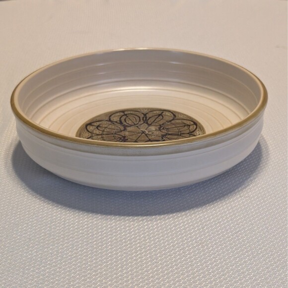 VTG Sango By Koyo Retro Serving Bowl Stoneware 9 inches Diameter 2.5 in Height - Picture 2 of 5